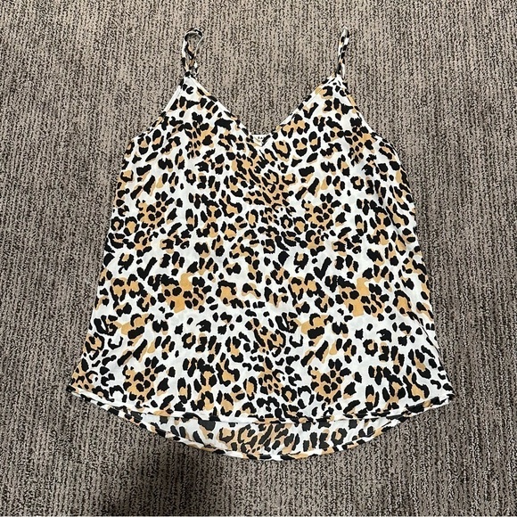 Aritzia Babaton Satin Cheetah Print Tank Top - Picture 2 of 10